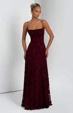Floral Thin-Strap Maxi Dress – Elegant Summer Evening Dress | Meave & Ivy
