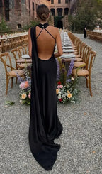 One-Shoulder Draped Maxi Dress – Elegant Evening Gown | Meave & Ivy