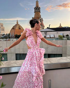 Sleeveless Floral Maxi Dress – Elegant Summer Evening Dress | Meave & Ivy