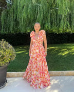 Sleeveless Floral Maxi Dress – Elegant Summer Evening Dress | Meave & Ivy