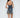 Blue Celestial Print Mini Dress – Flared Evening Party Dress | Meave & Ivy