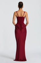 Backless Bodycon Maxi Dress – Sleek Fitted Evening Gown | Meave & Ivy