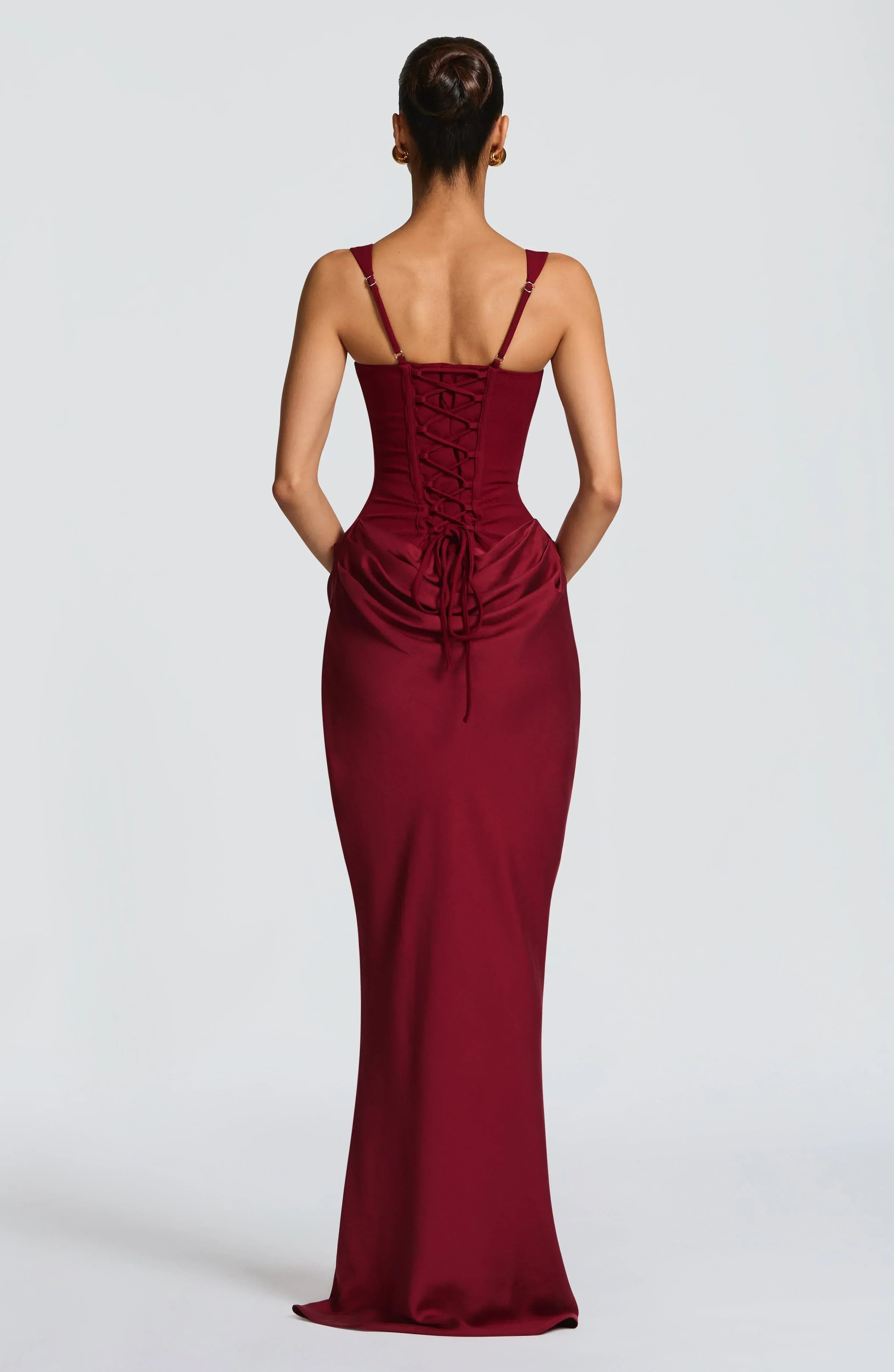 Backless Bodycon Maxi Dress – Sleek Fitted Evening Gown | Meave & Ivy