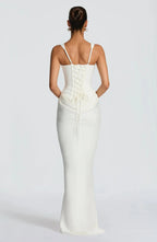 Backless Bodycon Maxi Dress – Sleek Fitted Evening Gown | Meave & Ivy