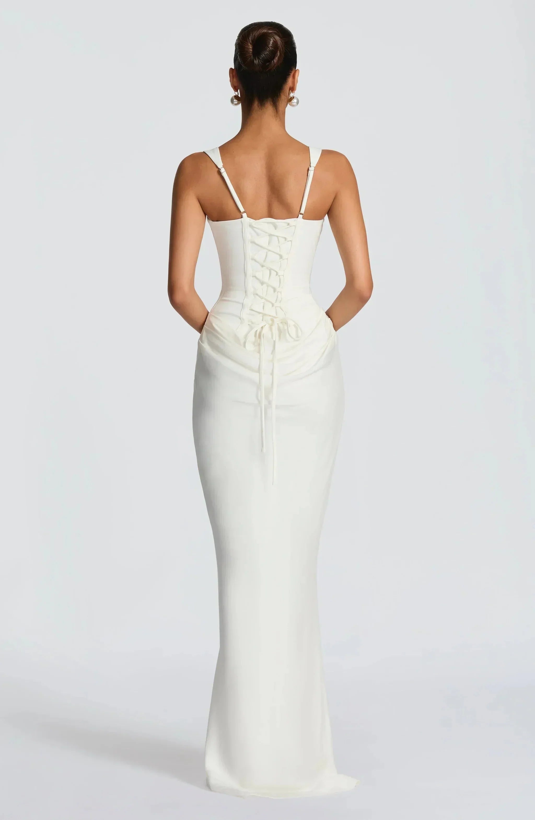 Backless Bodycon Maxi Dress – Sleek Fitted Evening Gown | Meave & Ivy