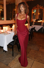 Backless Bodycon Maxi Dress – Sleek Fitted Evening Gown | Meave & Ivy
