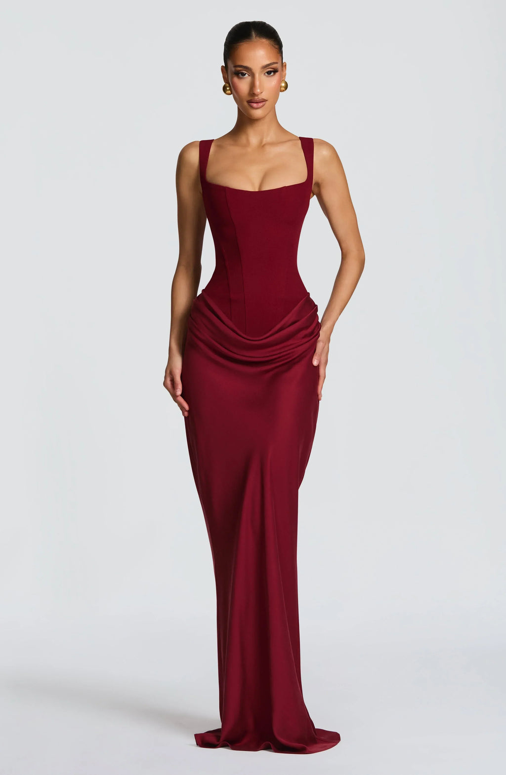 Backless Bodycon Maxi Dress – Sleek Fitted Evening Gown | Meave & Ivy