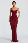 Backless Bodycon Maxi Dress – Sleek Fitted Evening Gown | Meave & Ivy