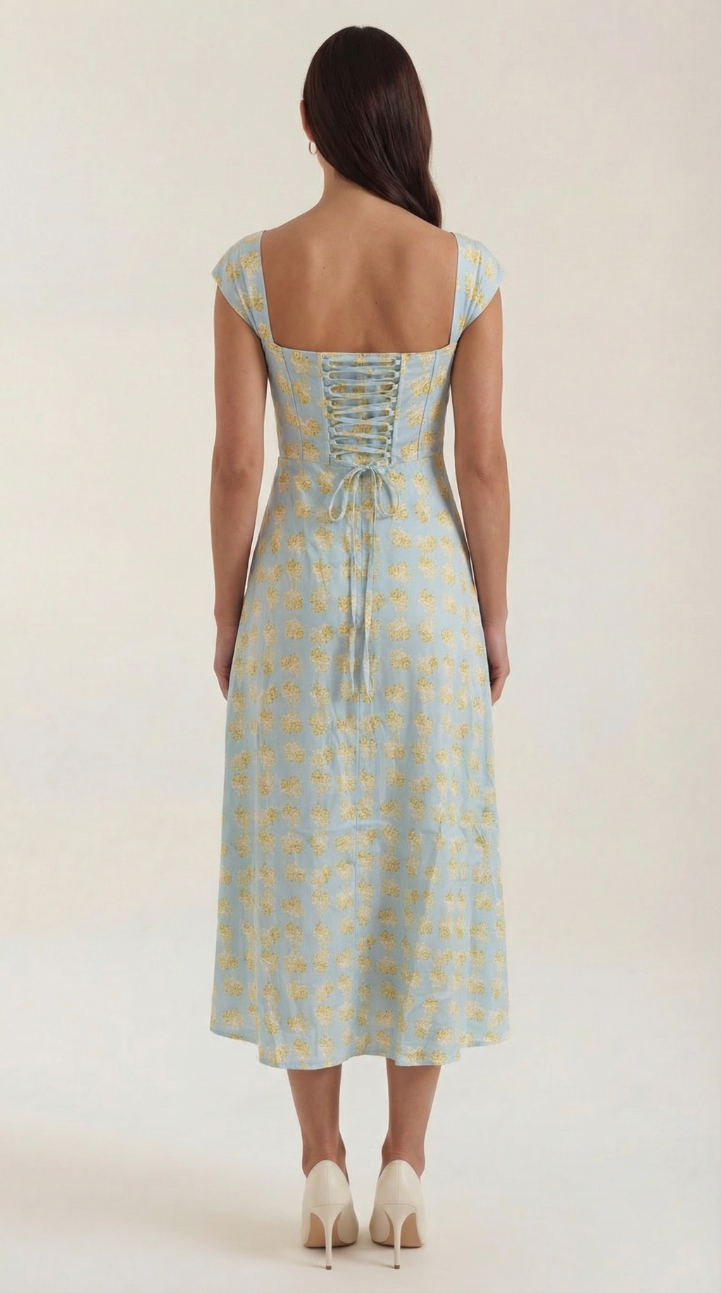 Floral Spaghetti Strap Midi Dress – Women's Summer Beach & Holiday Dress | Meave & Ivy