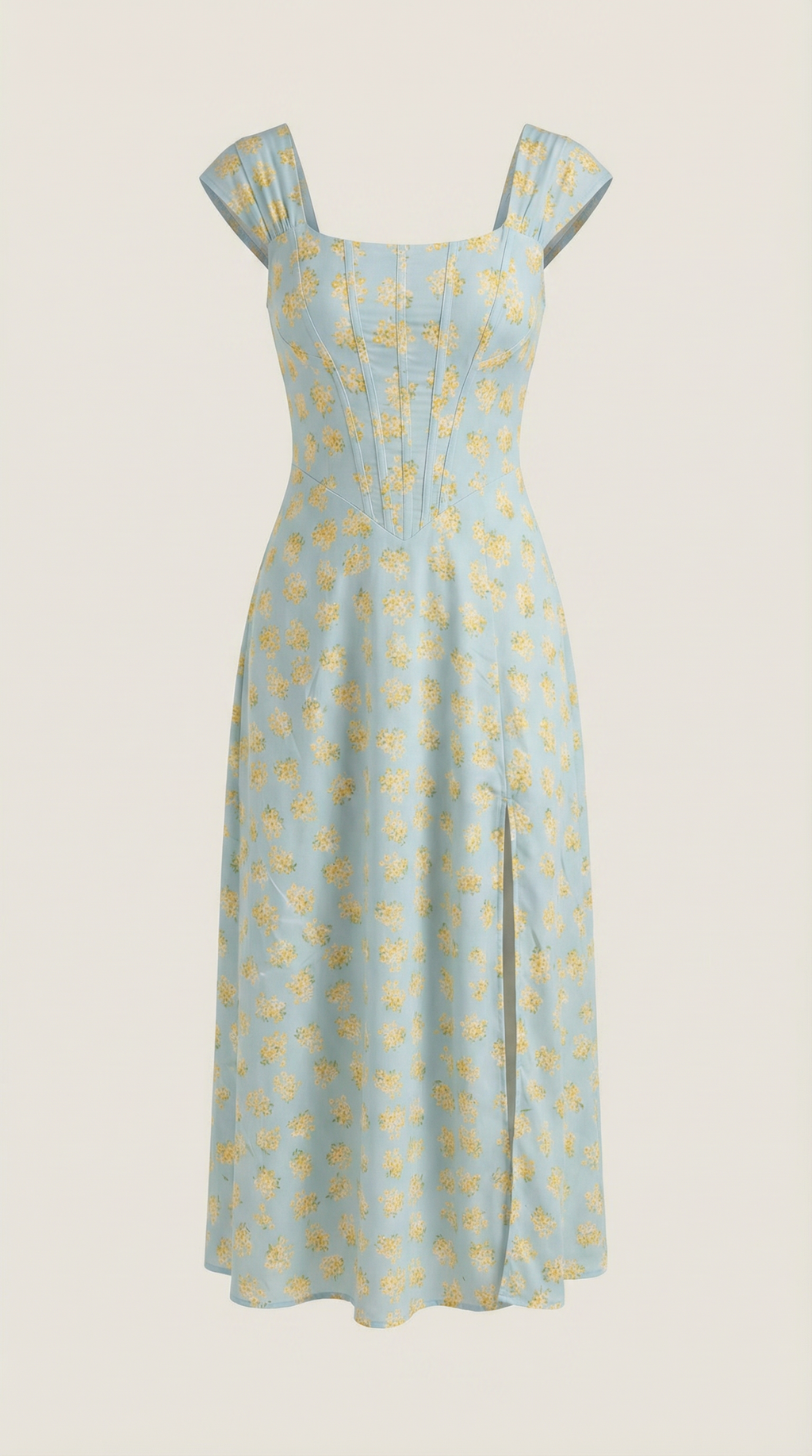 Floral Spaghetti Strap Midi Dress – Women's Summer Beach & Holiday Dress | Meave & Ivy