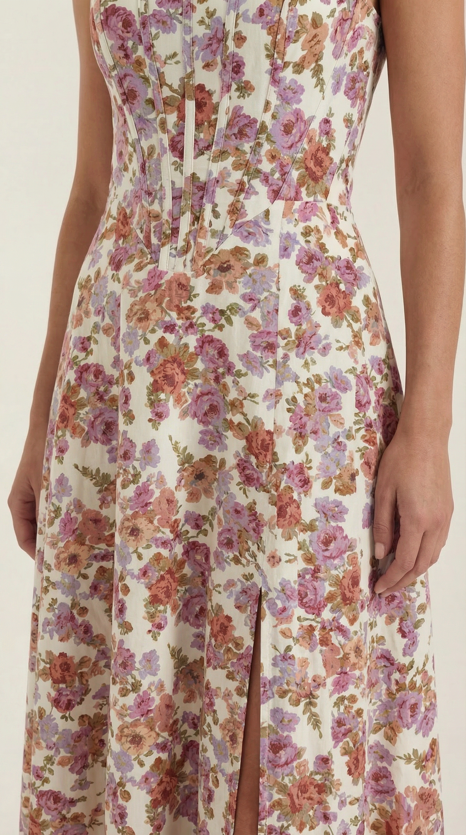 Floral Spaghetti Strap Midi Dress – Women's Summer Beach & Holiday Dress | Meave & Ivy
