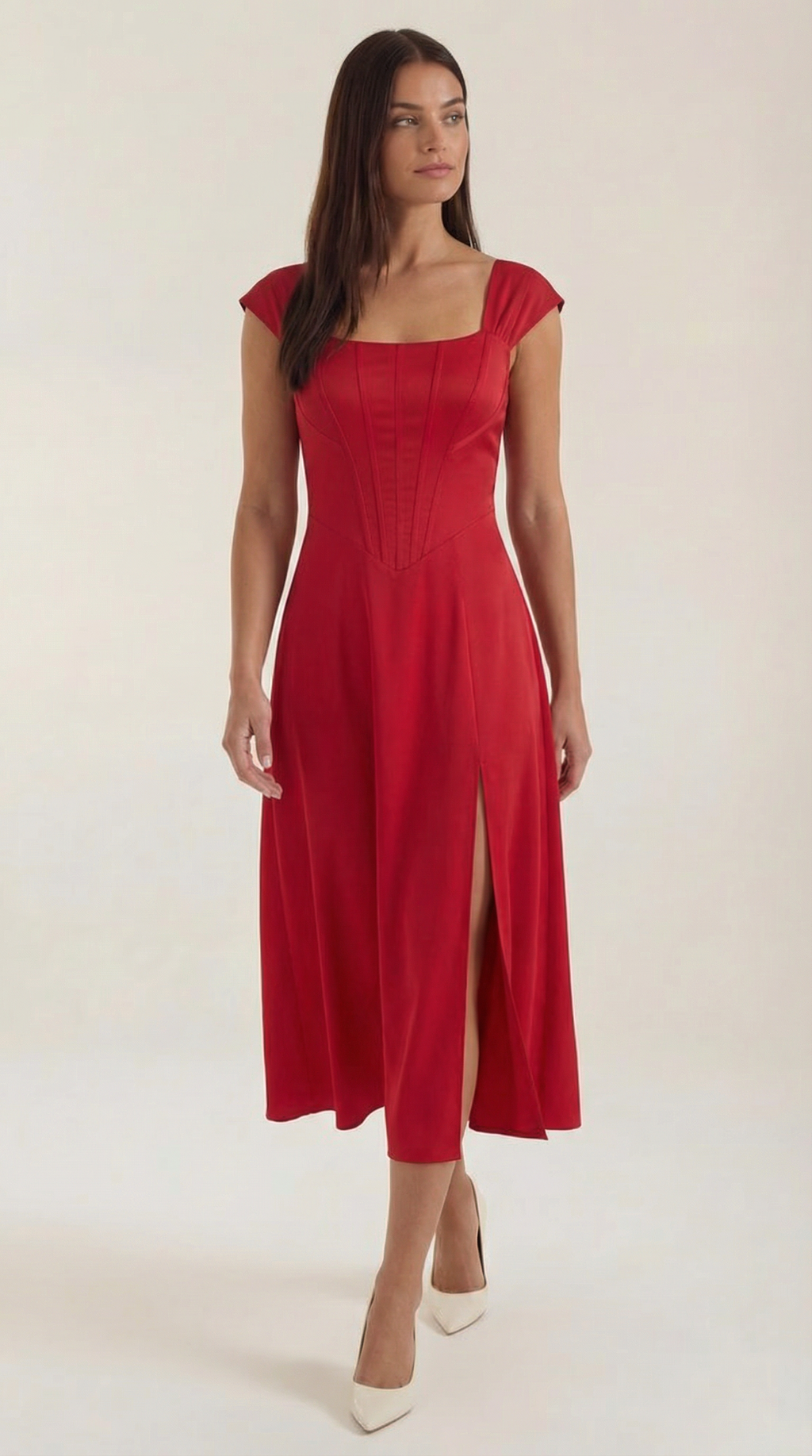 Floral Spaghetti Strap Midi Dress – Women's Summer Beach & Holiday Dress | Meave & Ivy