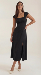 Floral Spaghetti Strap Midi Dress – Women's Summer Beach & Holiday Dress | Meave & Ivy
