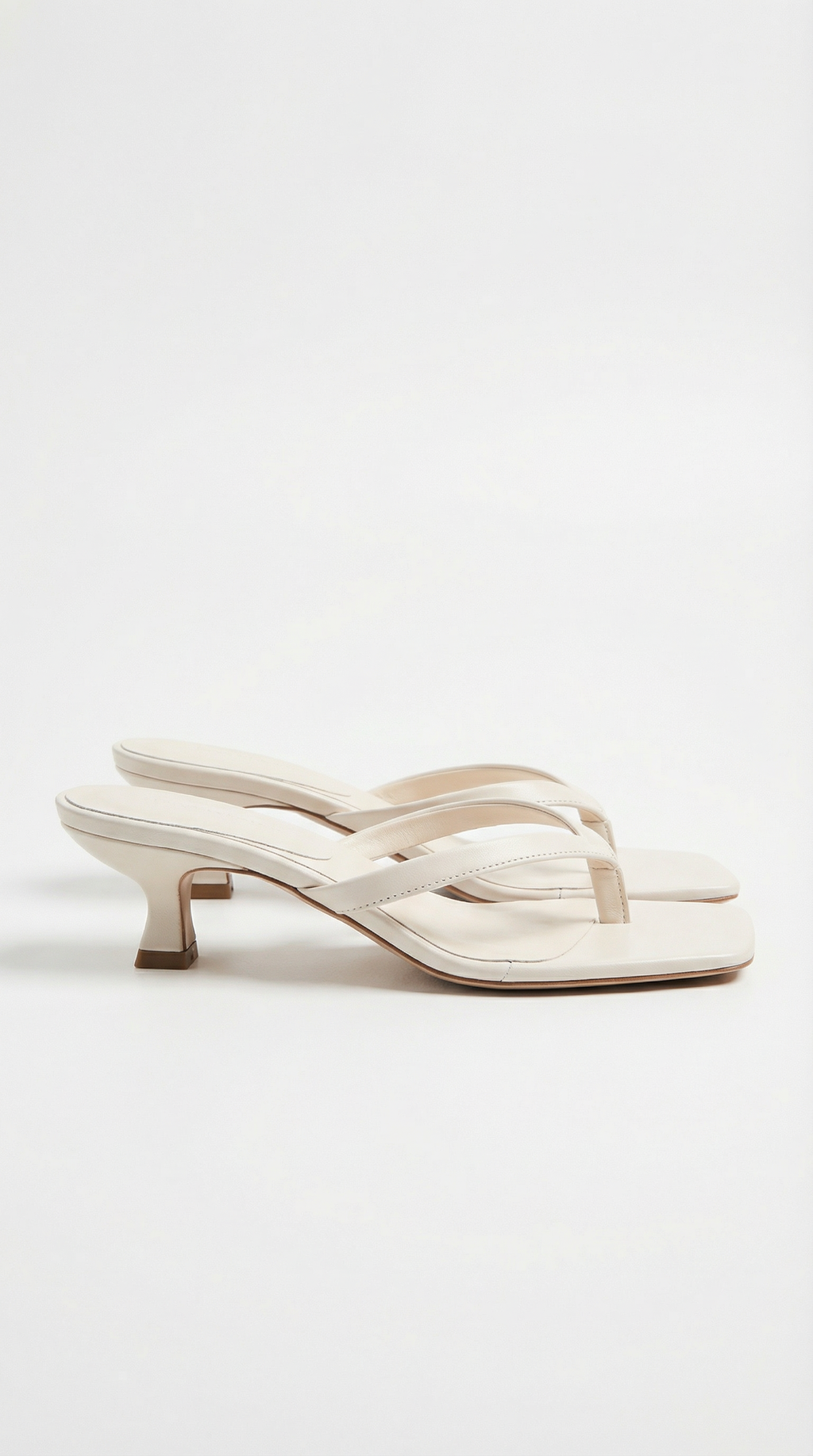 Kitten Heel Sandals with Slim Straps – Elegant Summer Heels