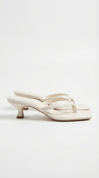 Kitten Heel Sandals with Slim Straps – Elegant Summer Heels