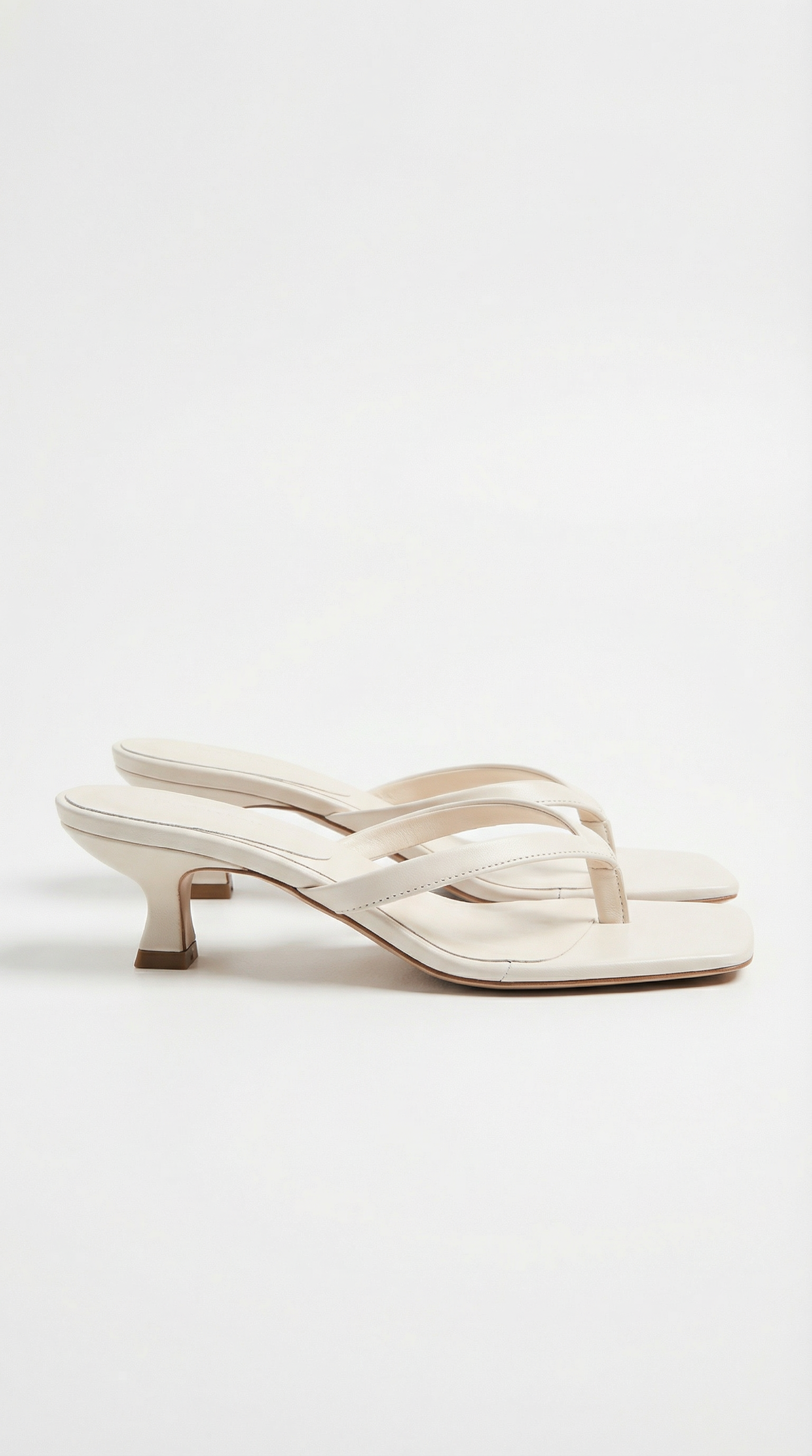 Kitten Heel Sandals with Slim Straps – Elegant Summer Heels