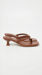 Kitten Heel Sandals with Slim Straps – Elegant Summer Heels