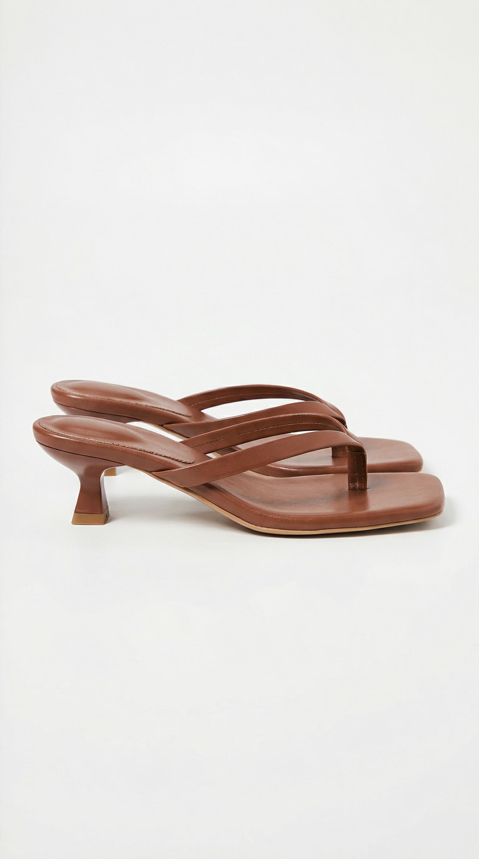 Kitten Heel Sandals with Slim Straps – Elegant Summer Heels