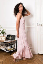 Pink Spaghetti Strap Ibiza Maxi Dress – Women's Boho Summer Beach Holiday Dress | Meave & Ivy