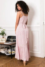 Pink Spaghetti Strap Ibiza Maxi Dress – Women's Boho Summer Beach Holiday Dress | Meave & Ivy