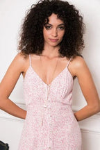 Pink Spaghetti Strap Ibiza Maxi Dress – Women's Boho Summer Beach Holiday Dress | Meave & Ivy