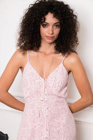 Pink Spaghetti Strap Ibiza Maxi Dress – Women's Boho Summer Beach Holiday Dress | Meave & Ivy
