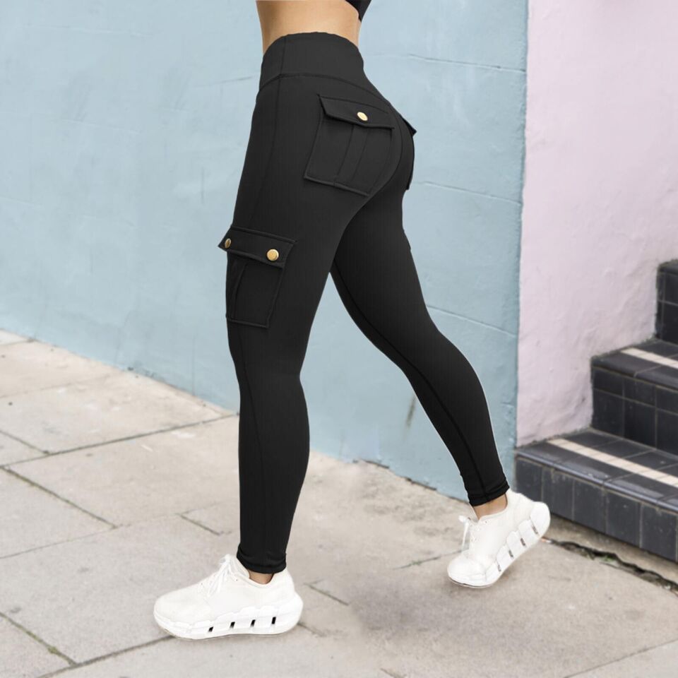 Women's High-Waist Cargo Leggings – Sculpting Pocket Activewear