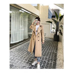 Long Trench Coat with Double Button Closure – 7 Colours