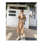 Long Trench Coat with Double Button Closure – 7 Colours