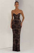 Ivory Lace Corset Mini Dress – Elegant Bridal Party Dress | Meave & Ivy