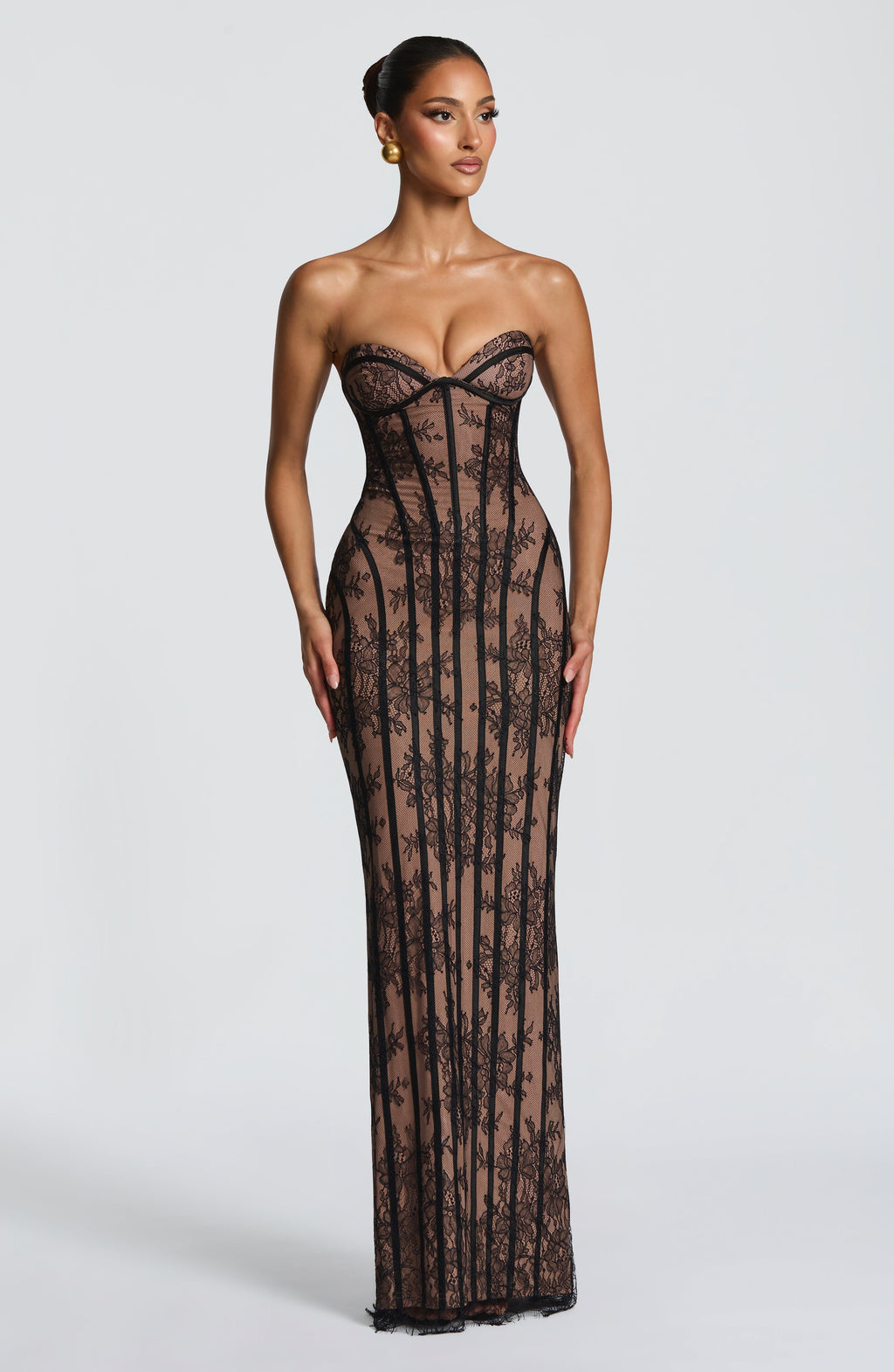 Ivory Lace Corset Mini Dress – Elegant Bridal Party Dress | Meave & Ivy