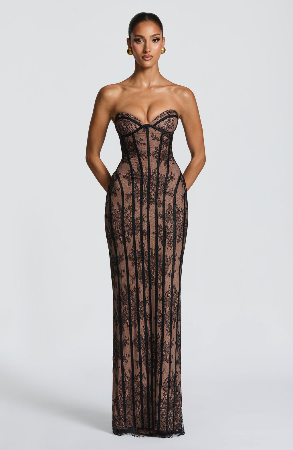Ivory Lace Corset Mini Dress – Elegant Bridal Party Dress | Meave & Ivy
