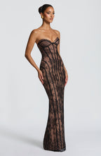 Ivory Lace Corset Mini Dress – Elegant Bridal Party Dress | Meave & Ivy