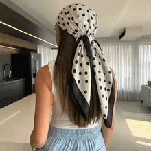 Polka Dot Silk Scarf