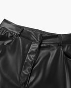 Wide Leg Leather Trousers – Women's Everyday Trousers