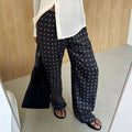 Polka Dot Satin Trousers – Women's Everyday Trousers
