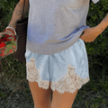 Satin Silk Lace Shorts – Women's Summer Shorts