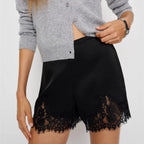 Satin Silk Lace Shorts – Women's Summer Shorts