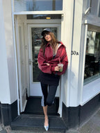 Women's Classic Bomber Jacket – Minimalist Solid Jacket