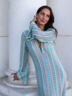 Stripe Maxi Dress – Women's Summer Maxi Dress