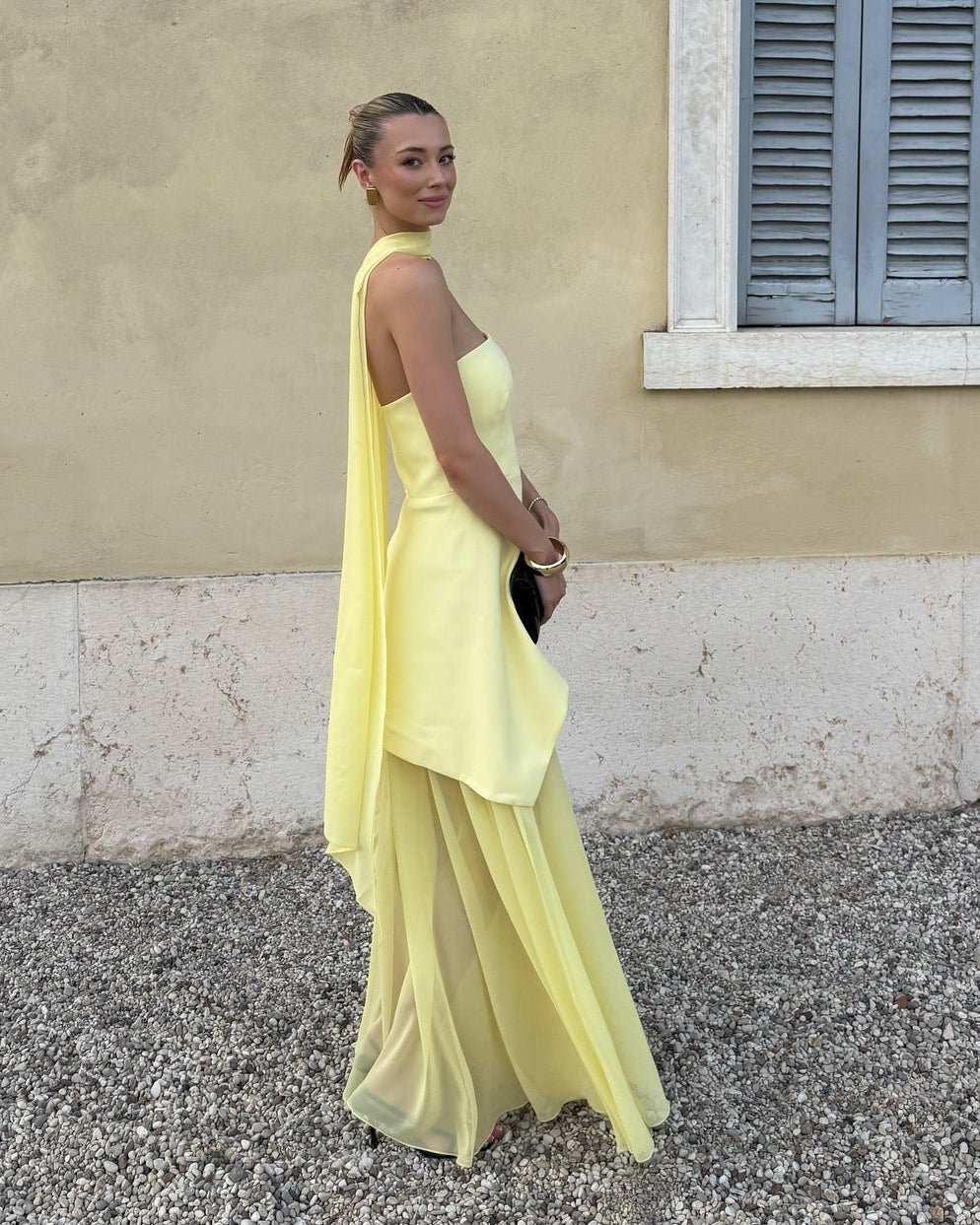 Asymmetric Sheer Maxi Dress – Women's Summer Party Maxi Dress