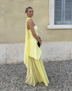 Asymmetric Sheer Maxi Dress – Women's Summer Party Maxi Dress