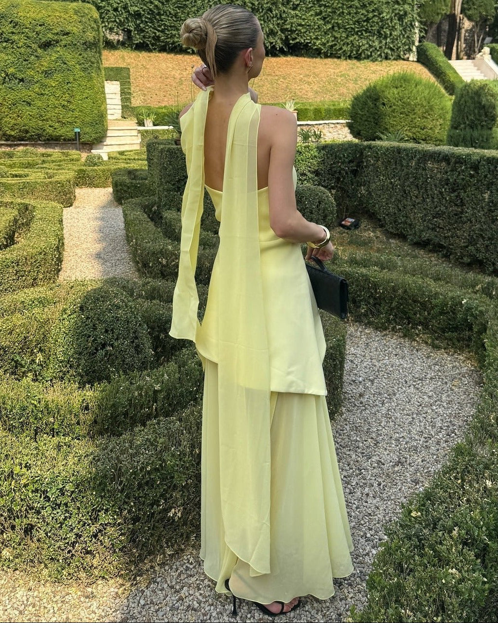 Asymmetric Sheer Maxi Dress – Women's Summer Party Maxi Dress