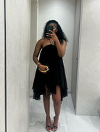 Halter Mini Dress – Women's Summer Party Mini Dress