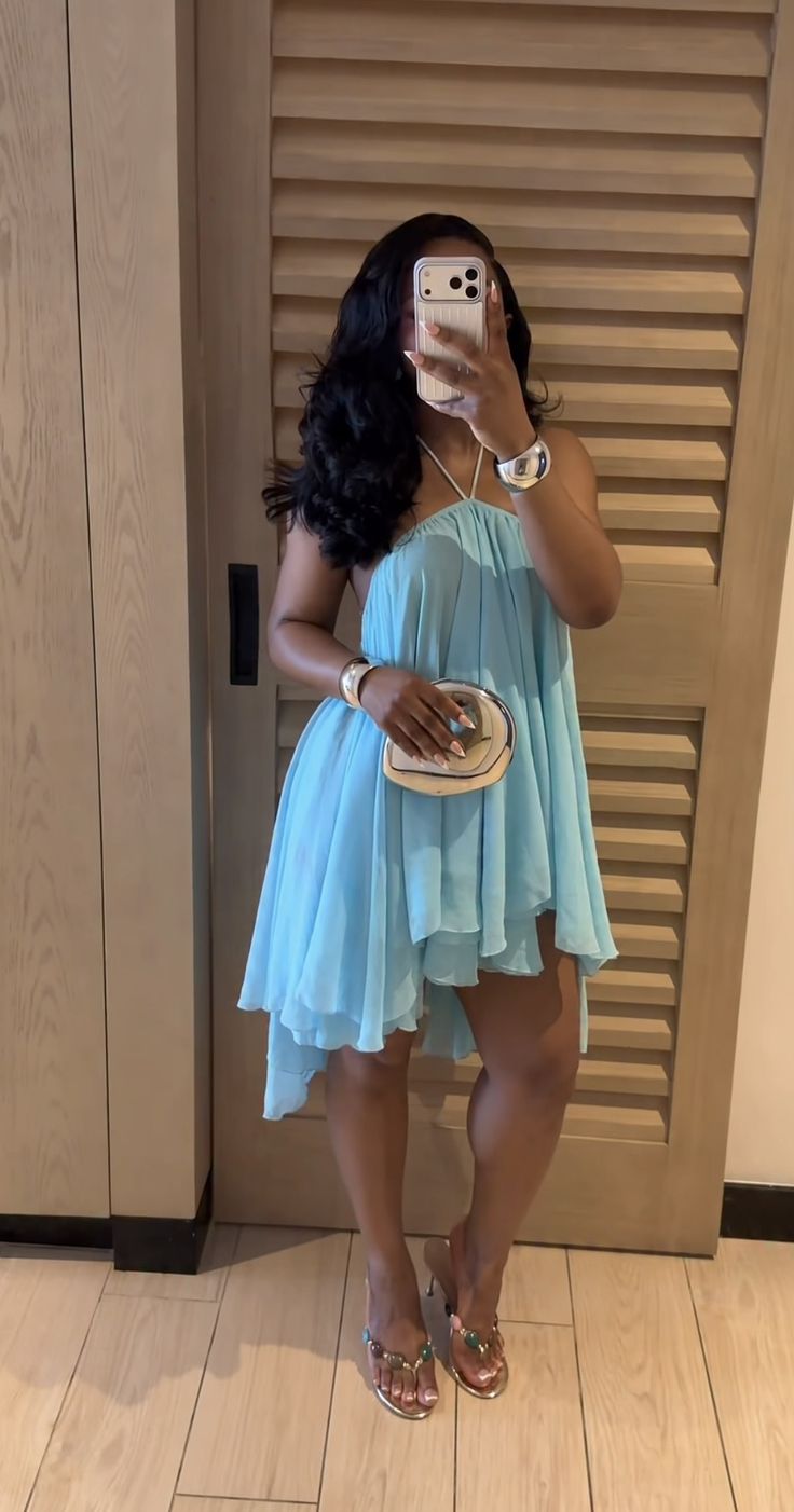 Halter Mini Dress – Women's Summer Party Mini Dress