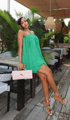Halter Mini Dress – Women's Summer Party Mini Dress