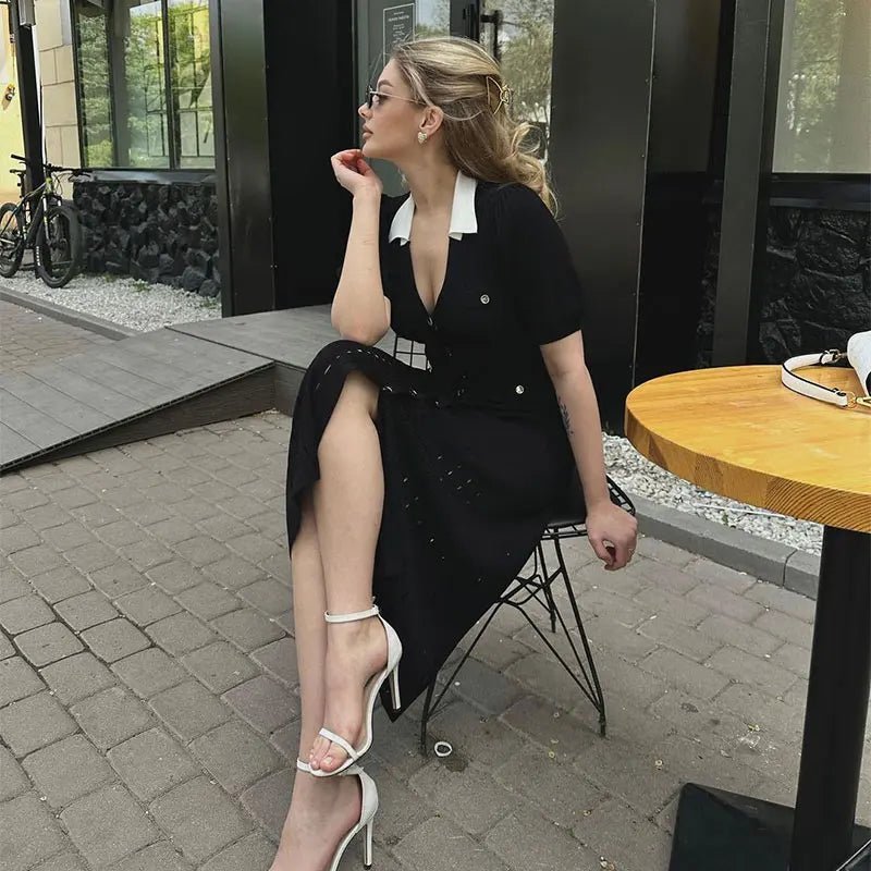 Red Knitted Dress – Women's Summer Dress