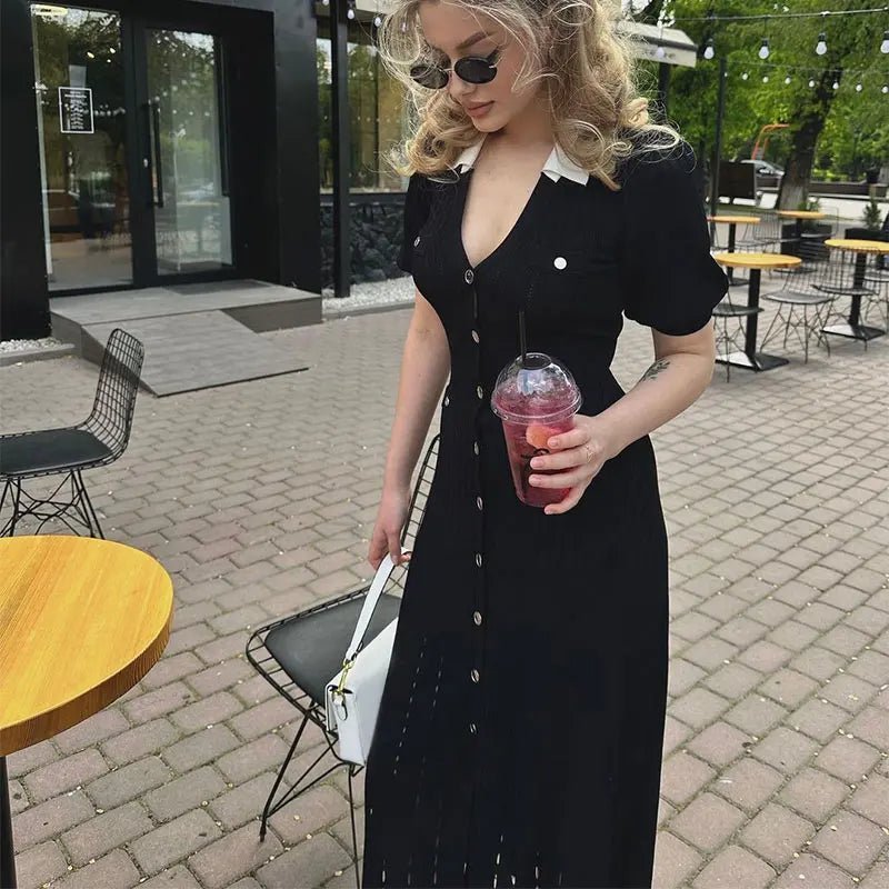 Red Knitted Dress – Women's Summer Dress