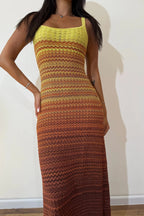 Sunset Knit Maxi Dress – Women's Summer Maxi Dress