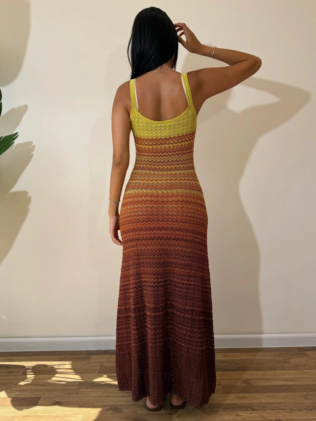 Sunset Knit Maxi Dress – Women's Summer Maxi Dress